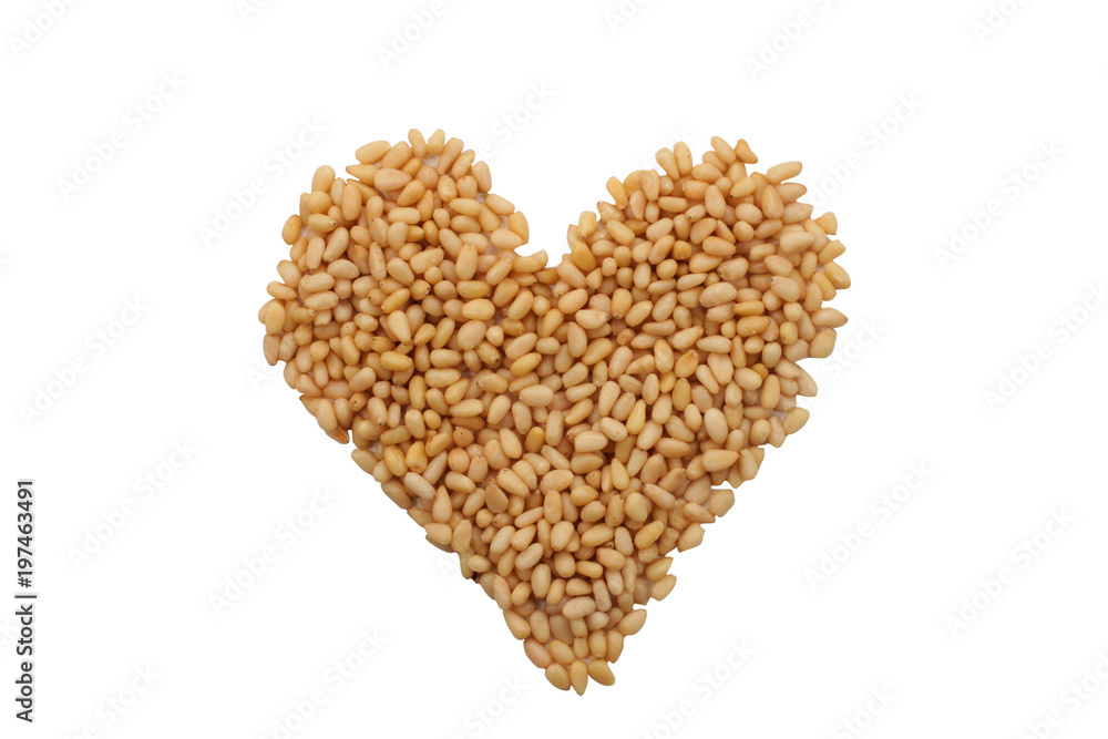 isolated heart of nuts isolated heart of nuts