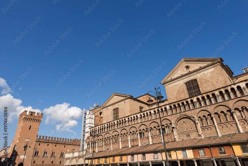 Ferrara Italy - Cathedral and Town Hall