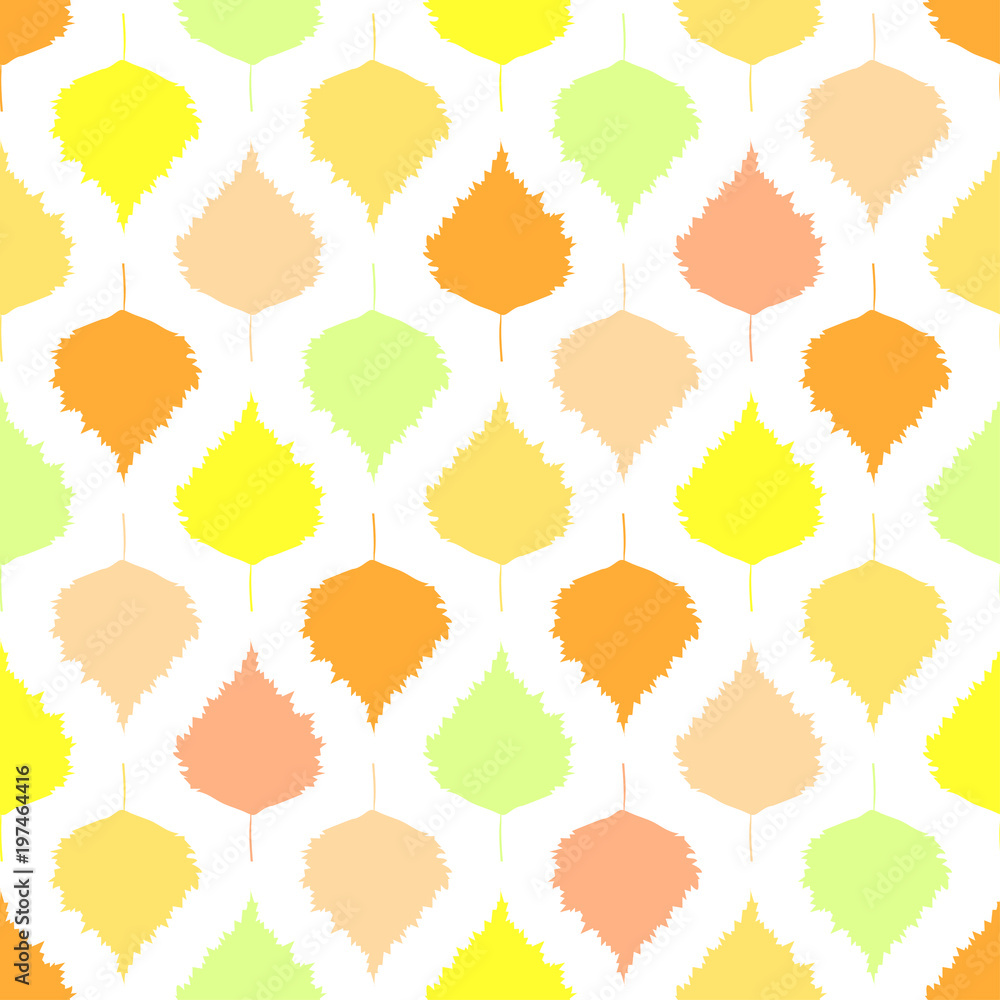 Autumn leaves seamless pattern. Bright vector background Autumn leaves seamless pattern. Bright vector background