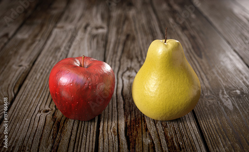Vergleich Apfel und Birne