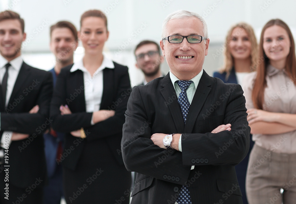 closeup portrait of a leading business team. closeup portrait of a leading business team.