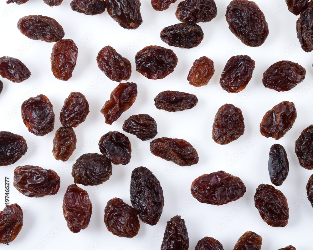 Raisins isolated on white background Raisins isolated on white background