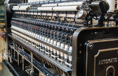 Obraz na płótnie Vintage automatic loom