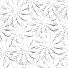Deken met foto 3D patronen Witte papieren bloemen op feestelijke achtergrond  © mrnvb