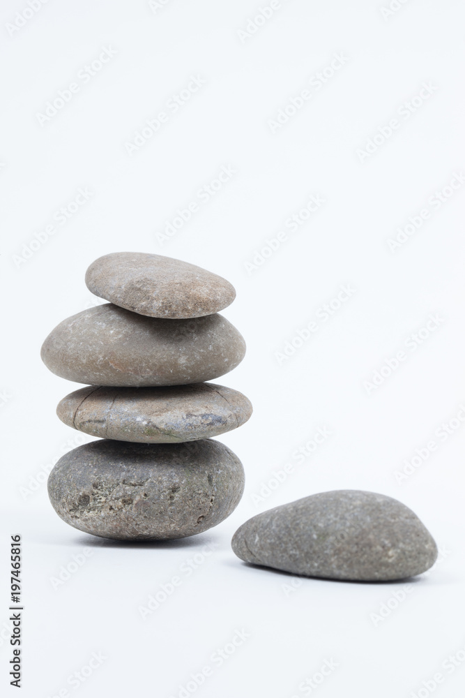 Set of stacked stones Set of stacked stones