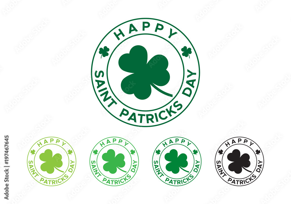Happy Saint Patricks Day stamp Happy Saint Patricks Day stamp