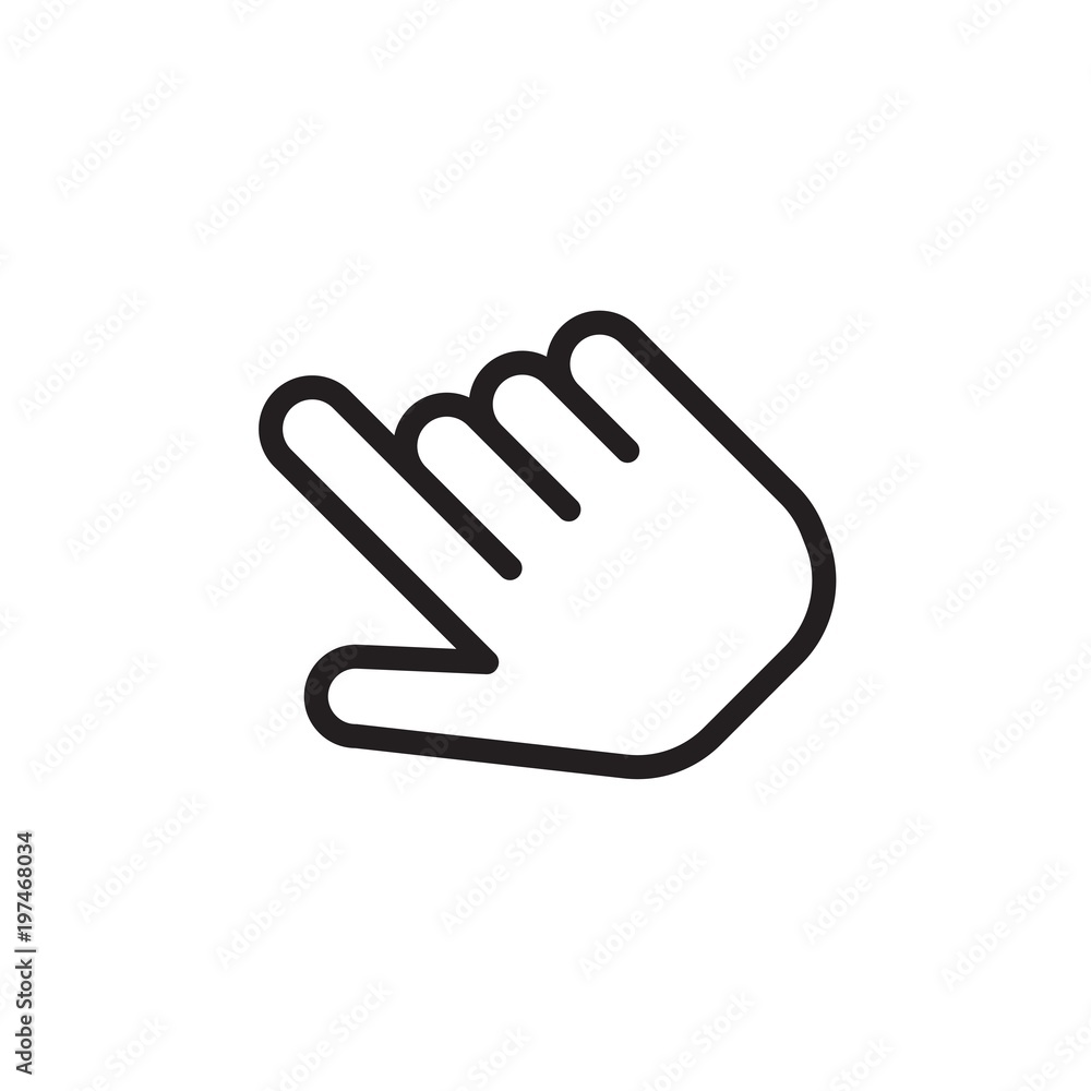 diagonal hand click outlined vector icon. Modern simple isolated sign. Pixel perfect vector illustration for logo, website, mobile app and other designs diagonal hand click outlined vector icon. Modern simple isolated sign. Pixel perfect vector illustration for logo, website, mobile app and other designs