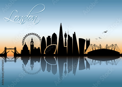 London skyline, England - United Kingdom
