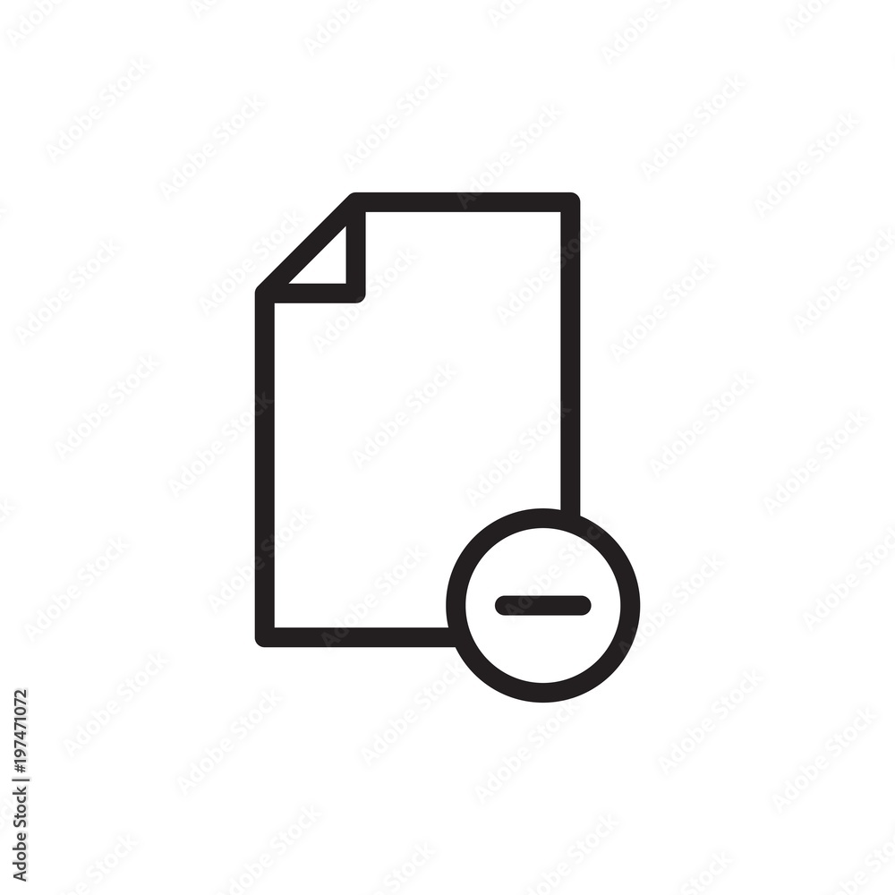 disable file, remove file outlined vector icon. Modern simple isolated sign. Pixel perfect vector illustration for logo, website, mobile app and other designs disable file, remove file outlined vector icon. Modern simple isolated sign. Pixel perfect vector illustration for logo, website, mobile app and other designs