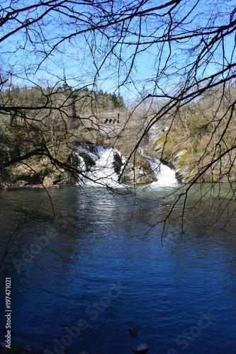 Elztalwasserfall mit alter Brücke 03/18 photo