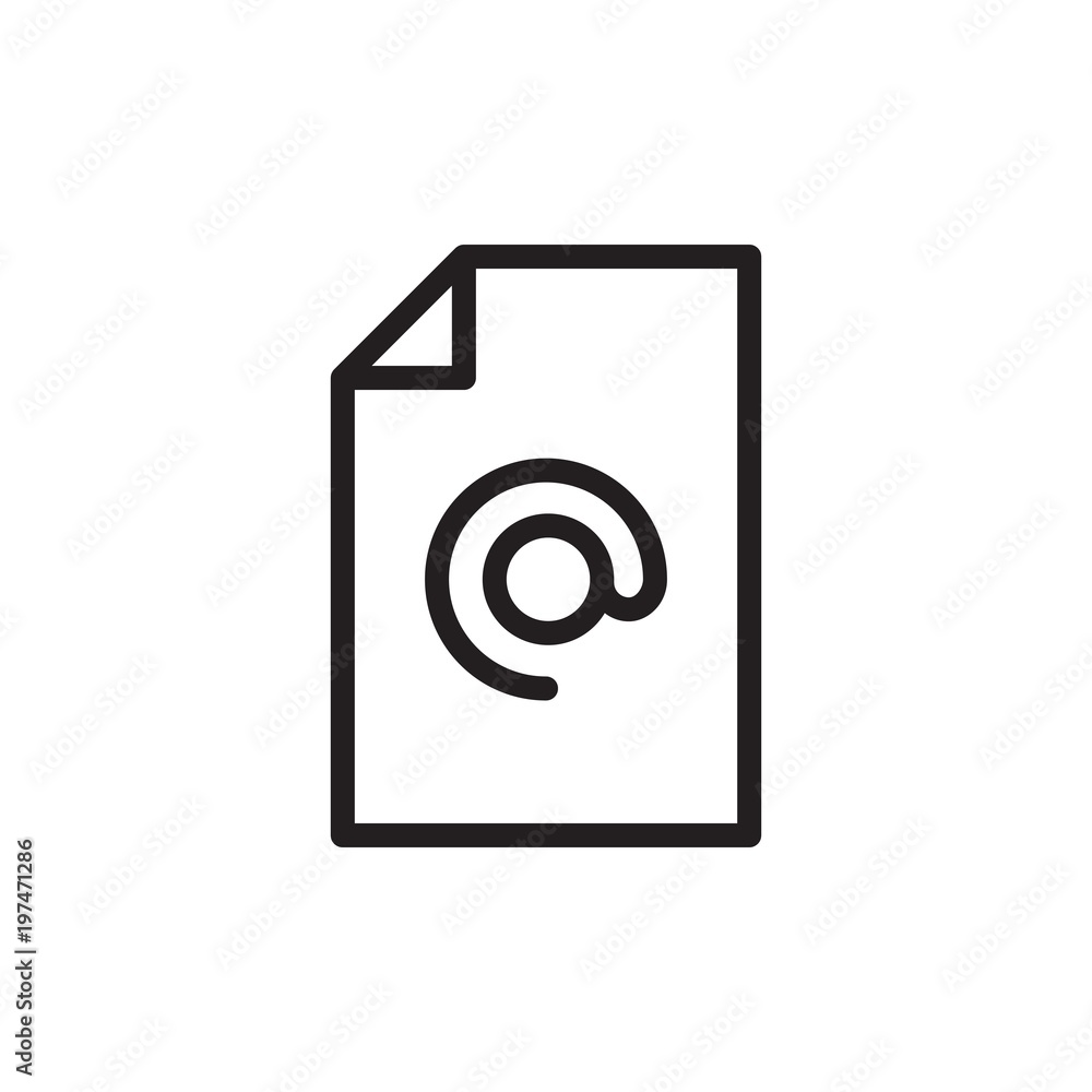 mail file outlined vector icon. Modern simple isolated sign. Pixel perfect vector illustration for logo, website, mobile app and other designs mail file outlined vector icon. Modern simple isolated sign. Pixel perfect vector illustration for logo, website, mobile app and other designs