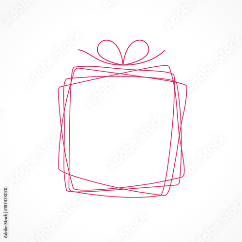 cadeau offre, vecteur