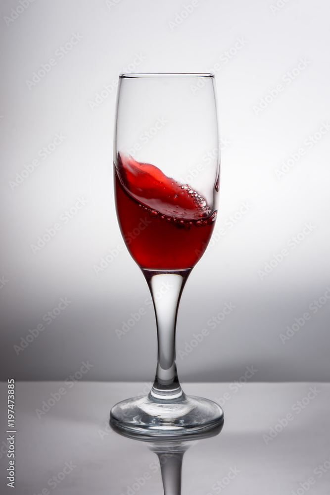 Glass with pomegranate juice Glass with pomegranate juice