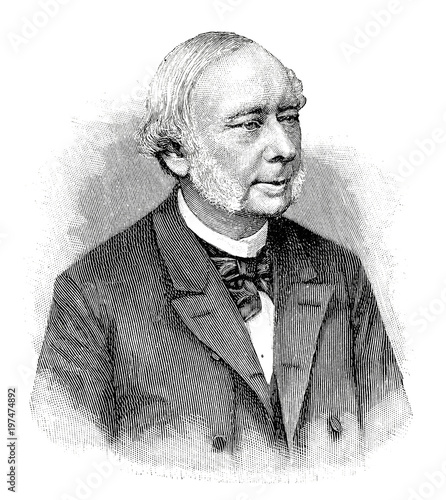 Portrait von Professor Wilhelm Roscher