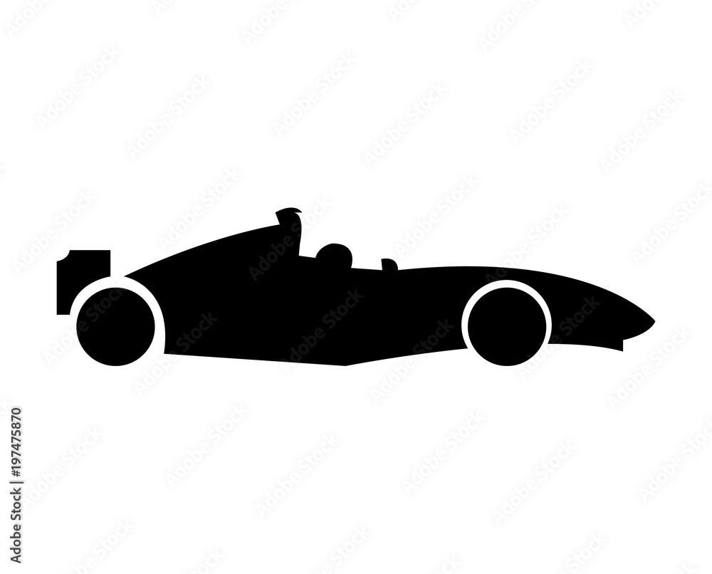 Formula 1 car bolid icon