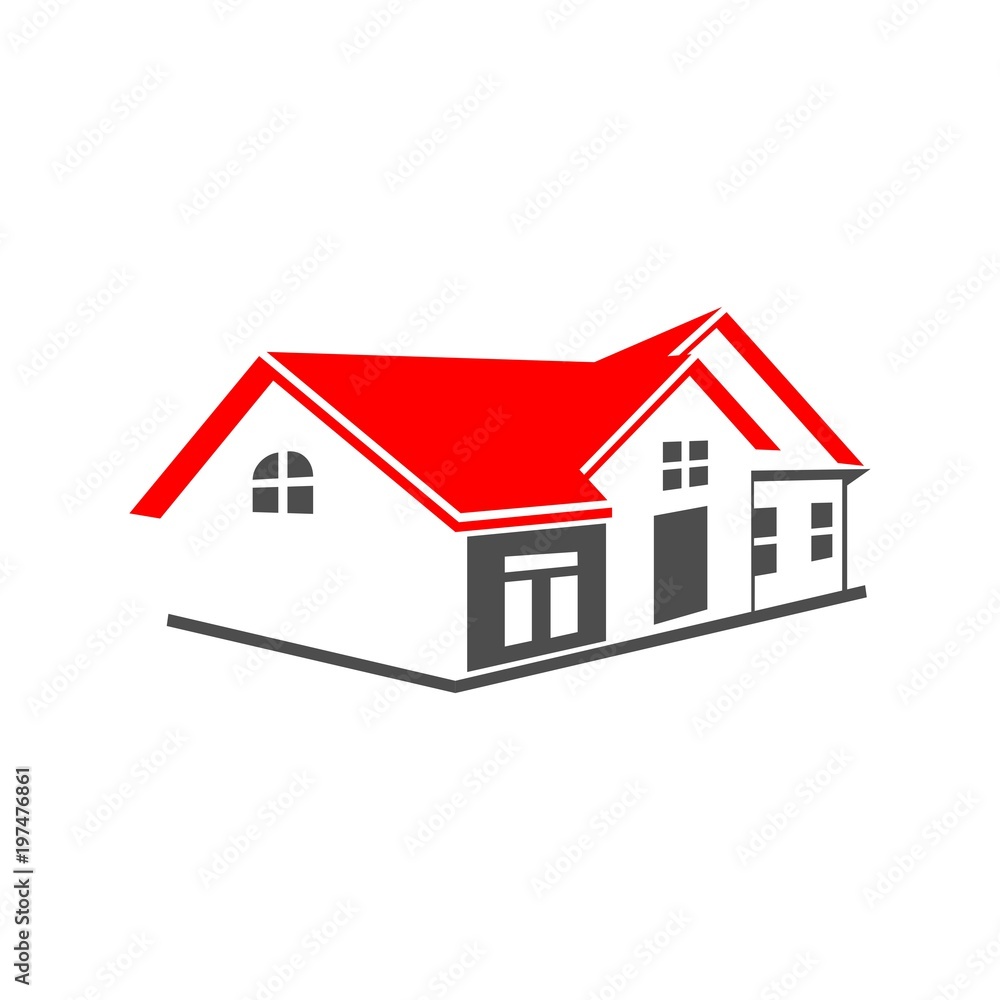 Real Estate and construction vector logo design template. House abstract concept icon.