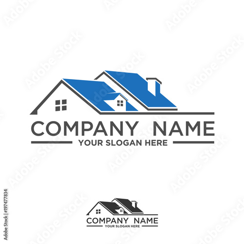 Real Estate and construction vector logo design template. House abstract concept icon.