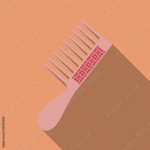 Fashion equipment of hairbrush for hair, of comb, vector isolated on background, Hairdresser style accessories, hairdryer