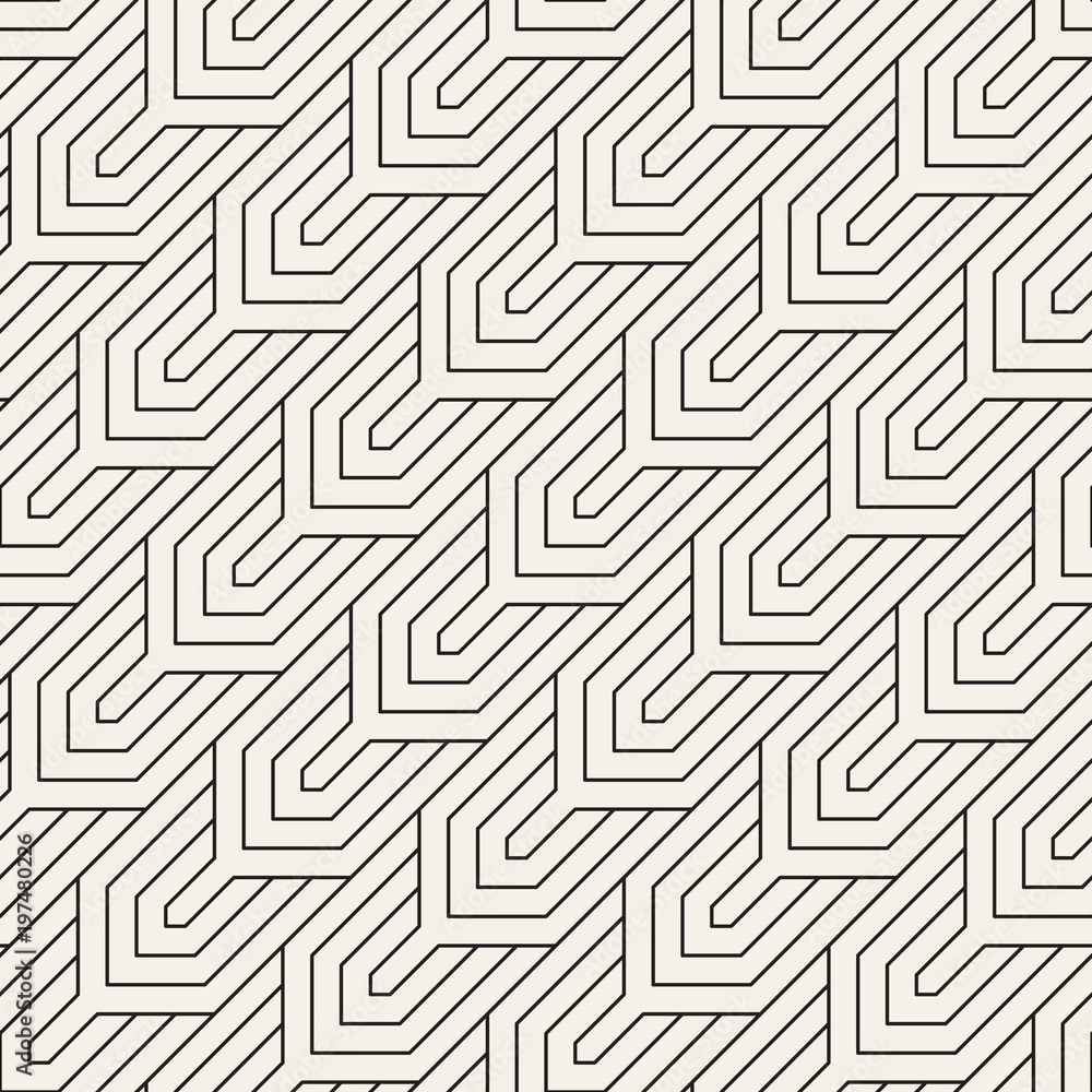 Vector seamless pattern. Modern stylish abstract texture. Repeating geometric tiles
