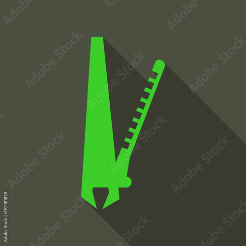 hair straightening iron isolated on background.