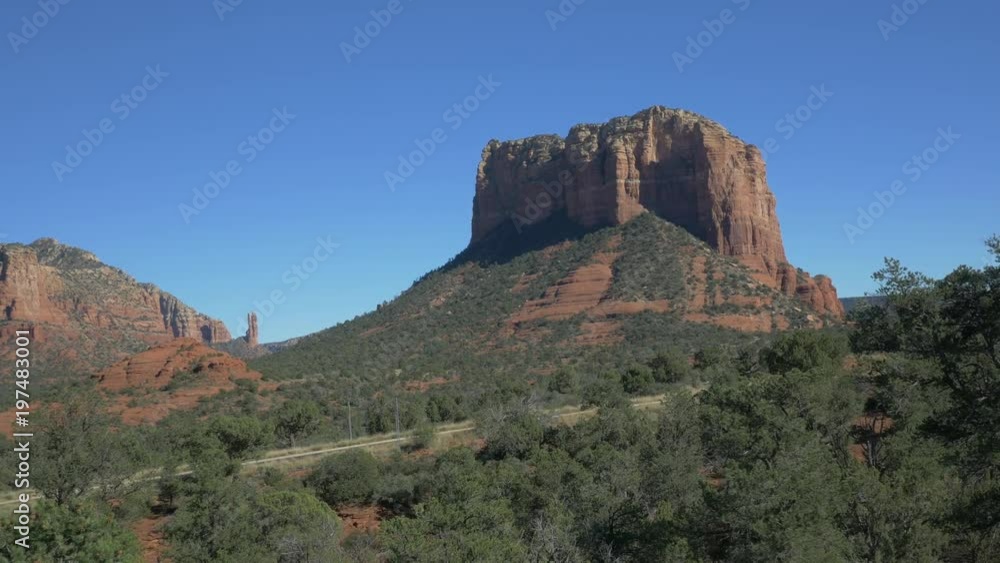Aerial view of the Courthouse Butte Aerial view of the Courthouse Butte