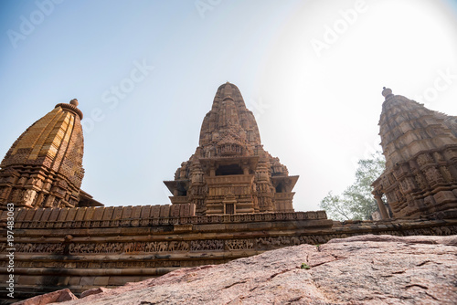 View of Lakshmana Temple in Khajuraho, India photo