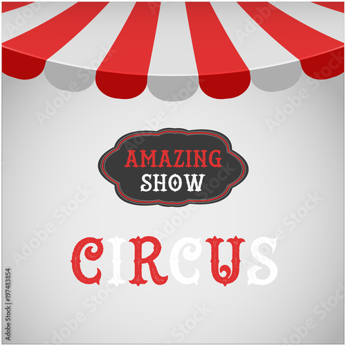 Vector icon of circus tent