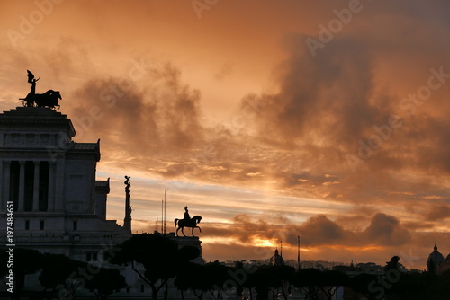Canvas Print rome depuis le mémorial victor emmanuel 2