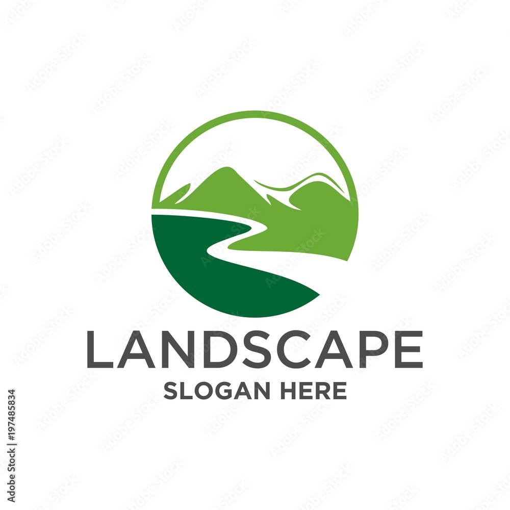 Landscape mountain Logo Landscape mountain Logo