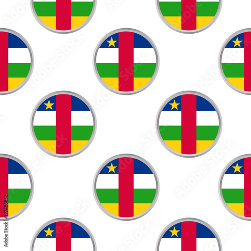 Free Download Seamless pattern from the circles with flag of Central African Republic. - GFXLoad