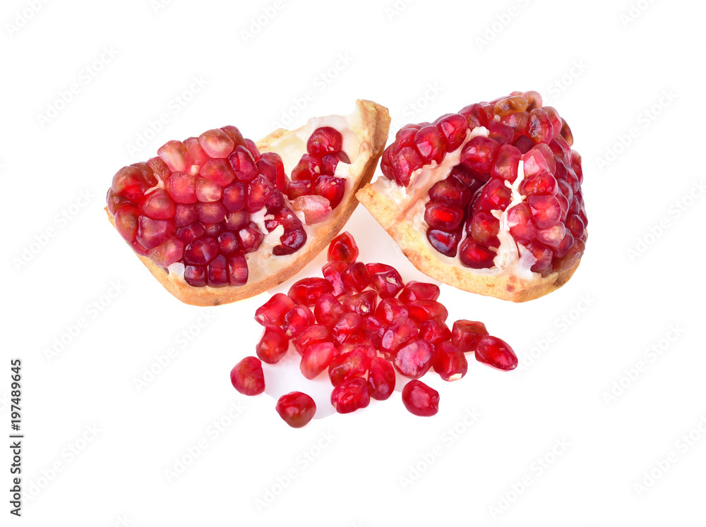 Pomegranate isolated on white background Pomegranate isolated on white background