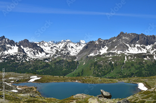 Surplomb du lac due Laramon