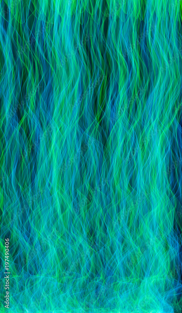 Obraz premium Multi color abstract light painting. LED lights on black background