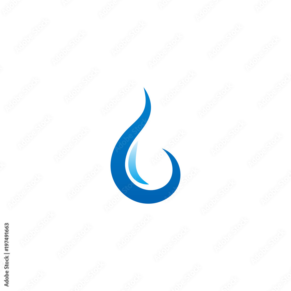 Abstract water waves logo design concept Abstract water waves logo design concept