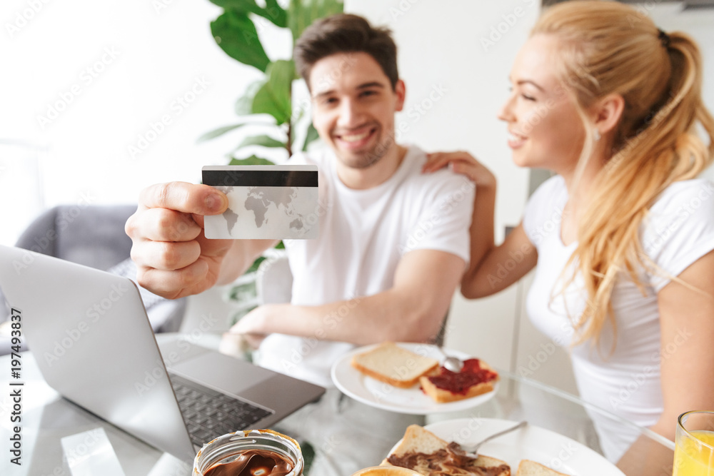 Portrait of a satisfied young couple in love Portrait of a satisfied young couple in love