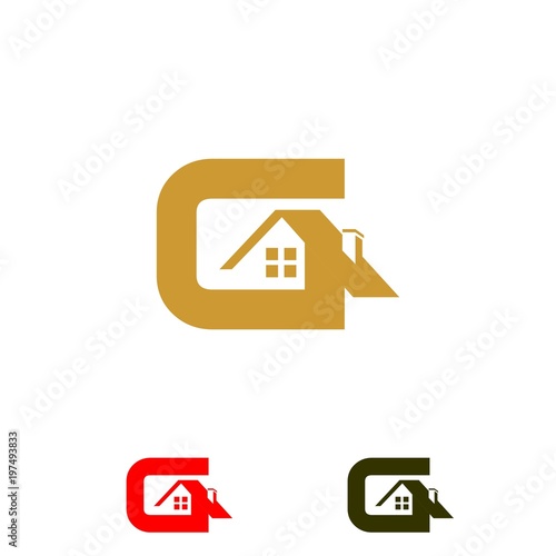 Real Estate and construction vector logo design template. letter G logo concept. Buildings abstract concept icon.