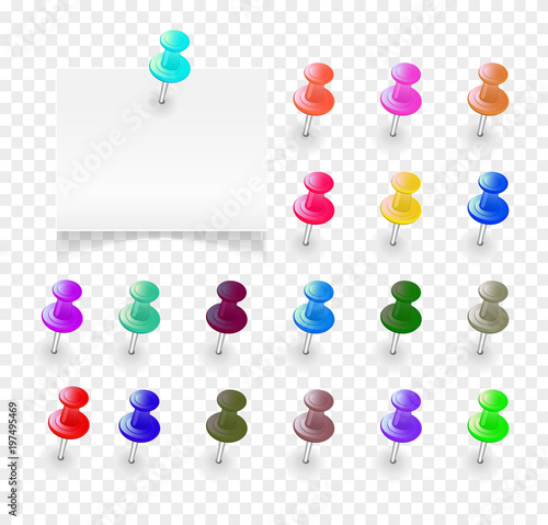 Set multicolored buttons