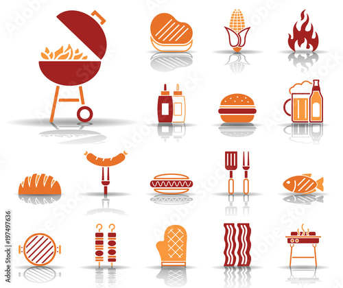 Grillen - Iconset (Orange)