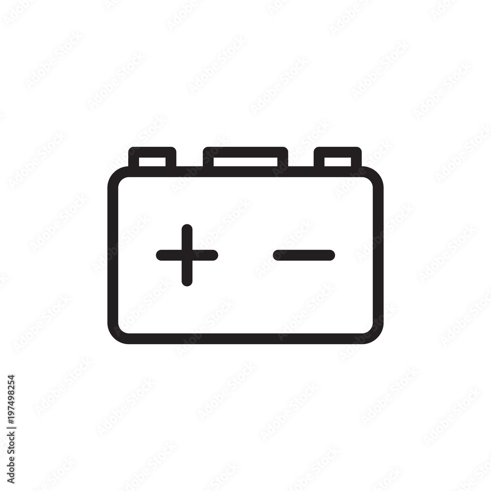 car battery outlined vector icon. Modern simple isolated sign. Pixel perfect vector illustration for logo, website, mobile app and other designs car battery outlined vector icon. Modern simple isolated sign. Pixel perfect vector illustration for logo, website, mobile app and other designs