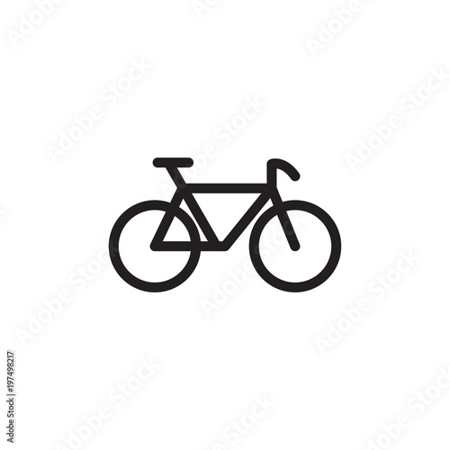 bike, bicycle outlined vector icon. Modern simple isolated sign. Pixel perfect vector  illustration for logo, website, mobile app and other designs
