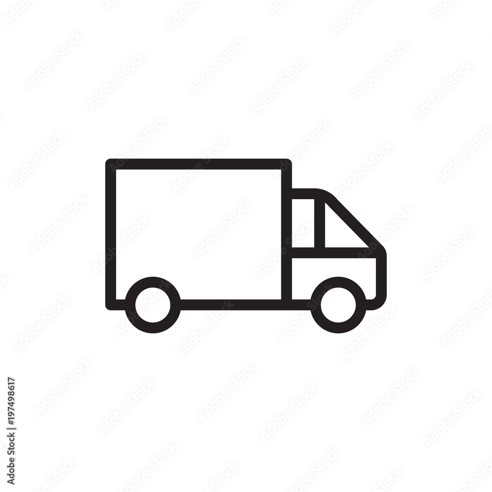 truck, delivery ship outlined vector icon. Modern simple isolated sign. Pixel perfect vector illustration for logo, website, mobile app and other designs truck, delivery ship outlined vector icon. Modern simple isolated sign. Pixel perfect vector illustration for logo, website, mobile app and other designs