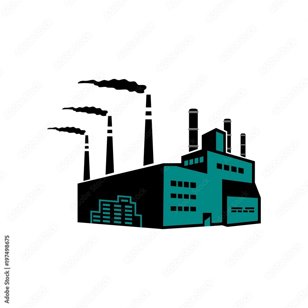 Industrial plant icon