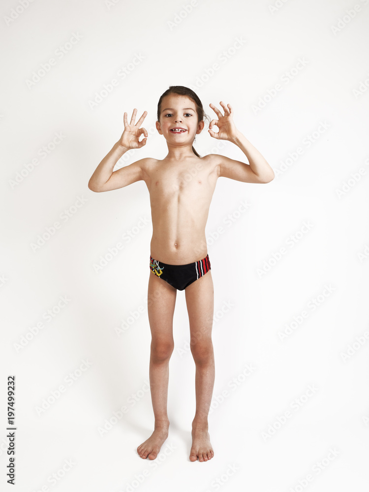 smiling elementary 7 year olds boy thumbs up over white smiling elementary 7 year olds boy thumbs up over white