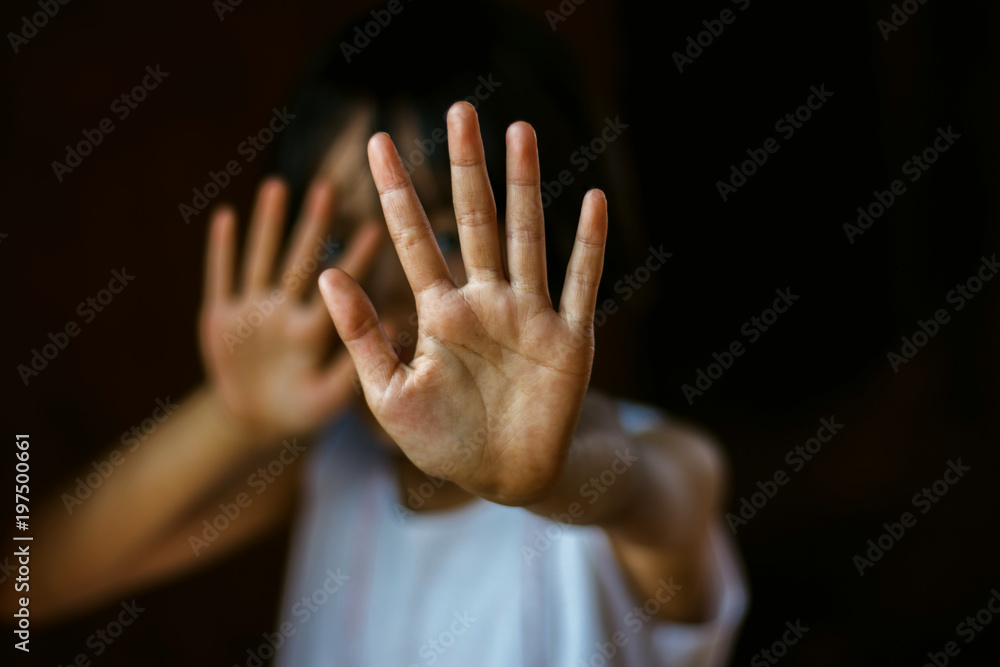 Stop abusing childrenl violence. child bondage in angle image blur , Human Rights Day concept. Stop abusing childrenl violence. child bondage in angle image blur , Human Rights Day concept.