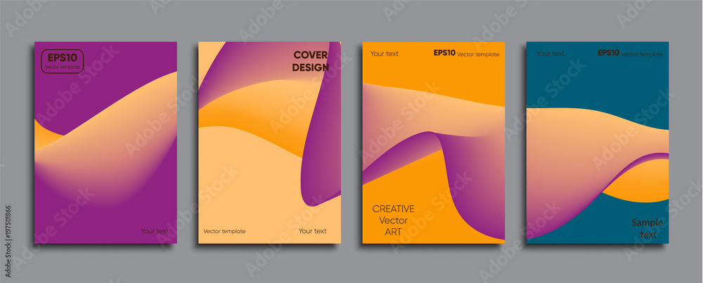 Creative colored cover. Cover design.