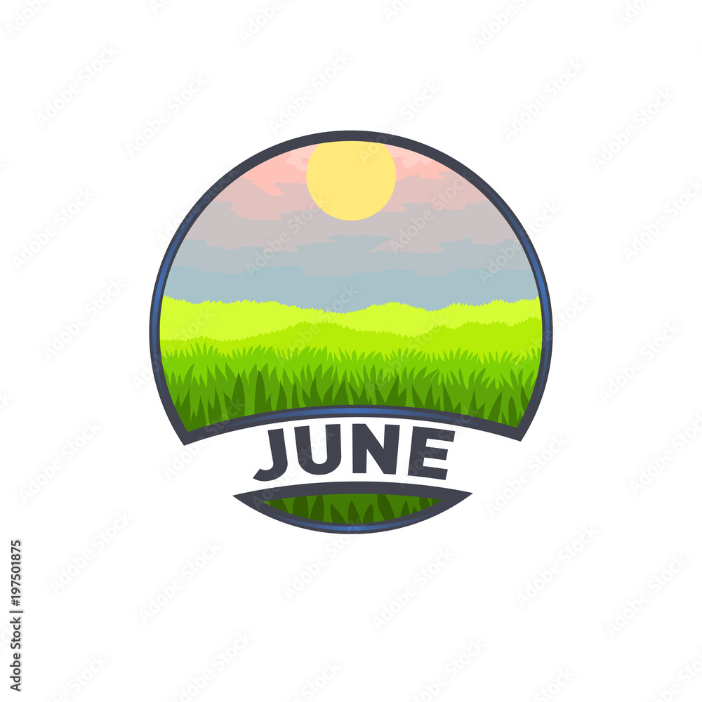 landscape logo month of June
