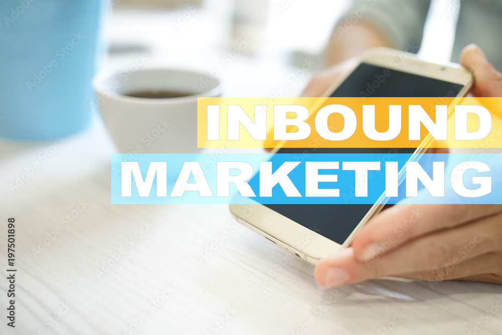 Inbound marketing text on virtual screen. Business and technology concept. Inbound marketing text on virtual screen. Business and technology concept.
