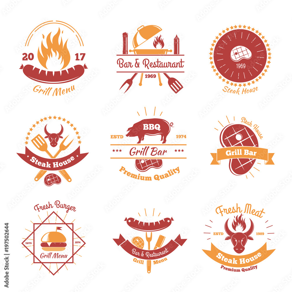 Fresh BBQ Emblems Collection