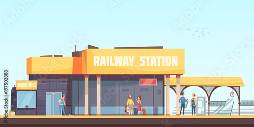 Railway Station Background