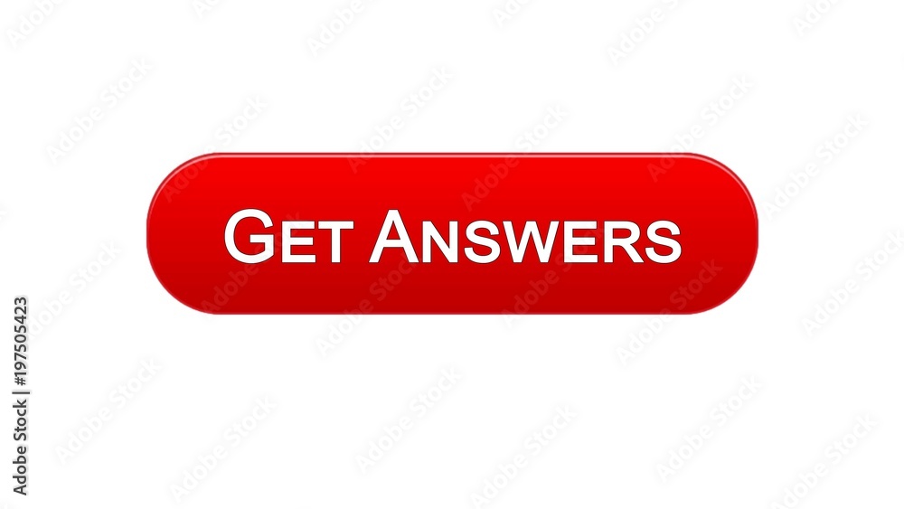 Get answers web interface button red color, online consultation, site design Get answers web interface button red color, online consultation, site design